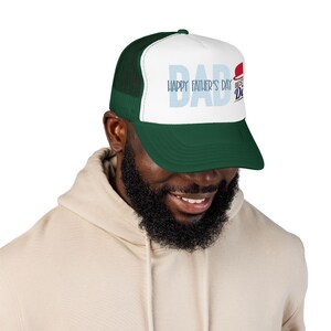 Father's Day Gift Foam Trucker Hat | Vintage Dad Badge image 14