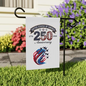 United States 250th Anniversary Garden Banner | Patriotic USA Flag Jets image 6