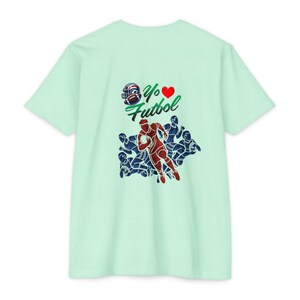 American Futboll T-shirt | Football Player Silhouette, Yo Amor ,Heart Accent image 10