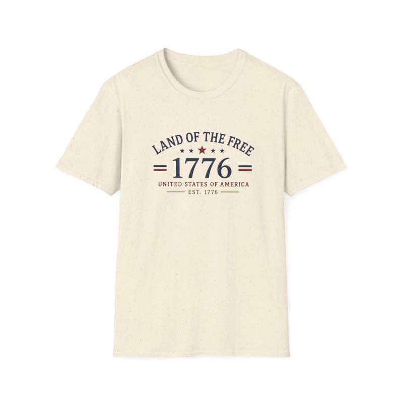 United States 250th Anniversary Land of the Free 1776 T-Shirt | Patriotic Tee immagine 6