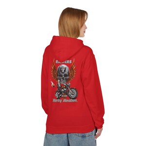 Harley Davidson fans Hoodie, motorcycle riders, vintage style | Biker Skull Floral Chest Graphic image 13