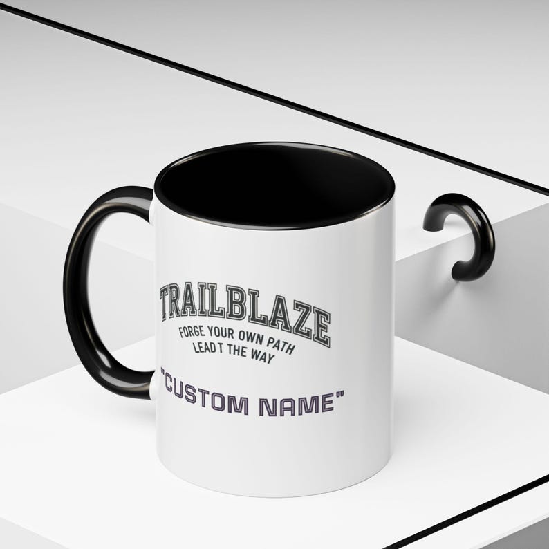 Custom Name Trailblaze 'Forge Your Own Path' Mug | Accent Coffee Mug image 18
