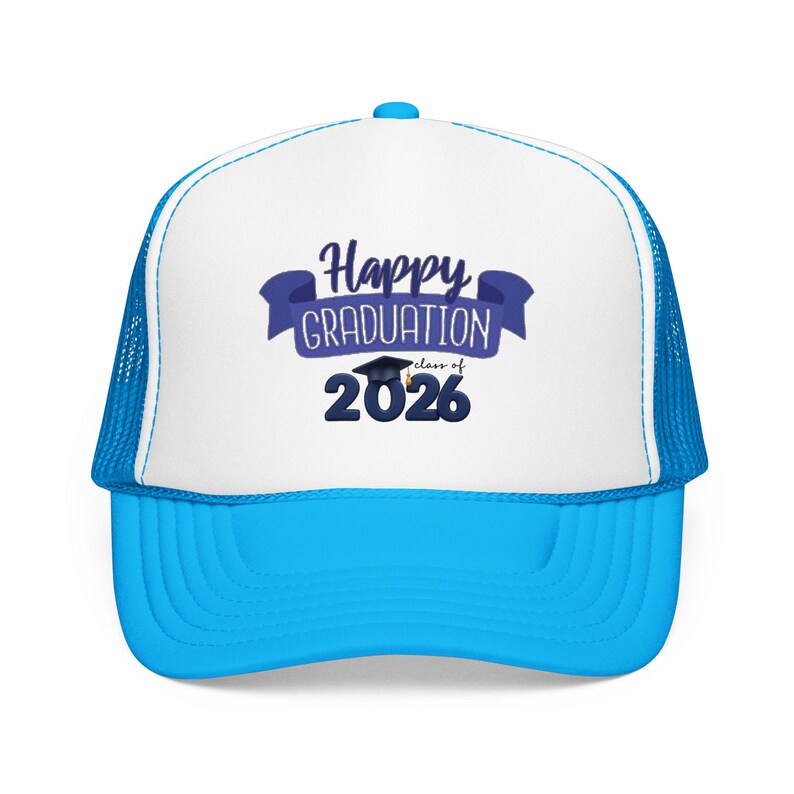 2026年卒業おめでとう！フォーム製トラッカーハット｜卒業帽バナー 画像 2
