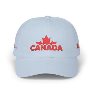 Happy Canada Day geborduurde papa-pet met esdoornblad | Zachte katoenen honkbalhoed afbeelding 8
