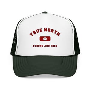 True North maple badge Foam Trucker Hat | Strong and Free Canada image 11