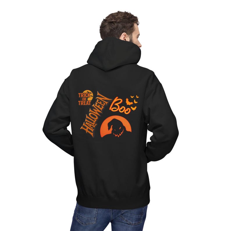 Halloween Boo Hoodie | Trick or Treat Pumpkin Spooky Design image 5