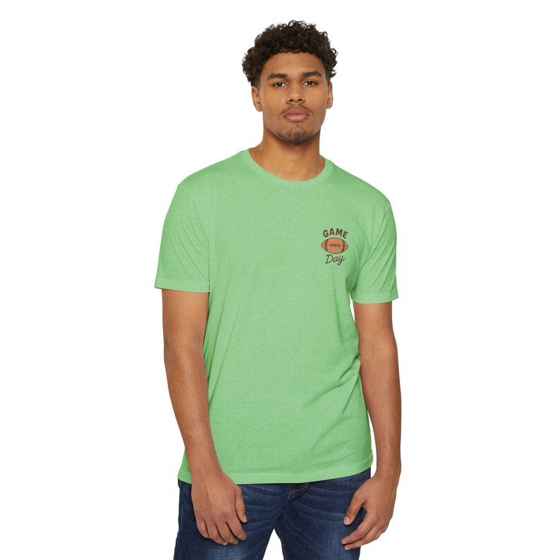 American Futboll T-shirt | Football Player Silhouette, Yo Amor ,Heart Accent image 13