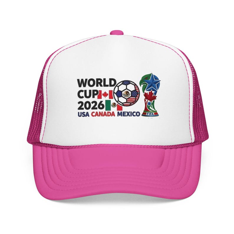 Gorra trucker de espuma con el logo del Mundial de Fútbol 2026 / EE. UU., Canadá, México imagen 8