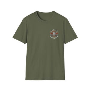 Harley Davidson Fans, Motorradfahrer, T-Shirt im Vintage-Stil | Biker Totenkopf Floral Brust Grafik Bild 12