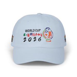 2026 World Cup Soccer Embroidered Cap | Flags & Mascot Dad Cap image 6