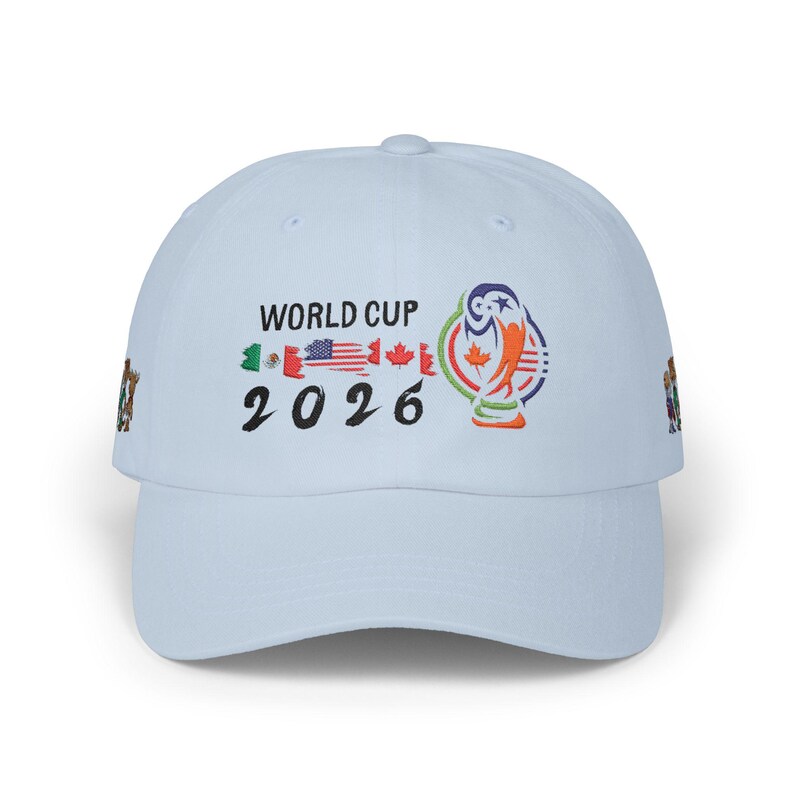 2026 World Cup Soccer Embroidered Cap | Flags & Mascot Dad Cap image 6
