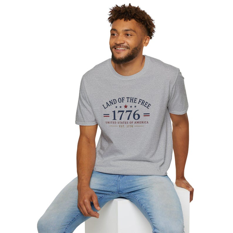 United States 250th Anniversary Land of the Free 1776 T-Shirt | Patriotic Tee immagine 19