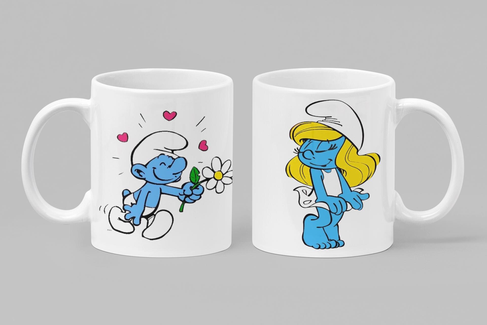 Lot De 2 Mugs Les Schtroumpfs Peyo 2016 - Occasion, Multicolore