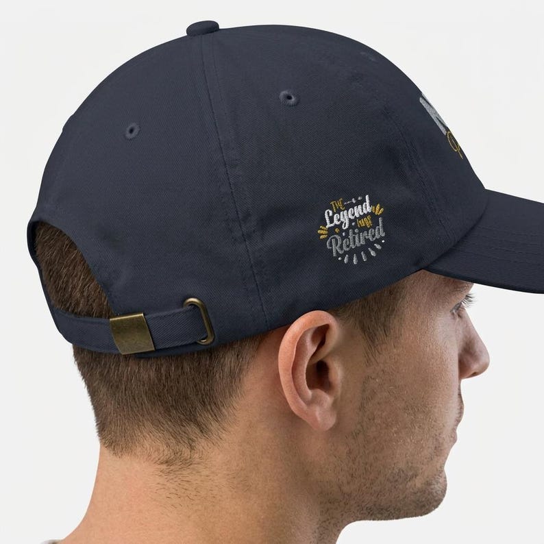 Pensioencadeau, Klassieke Dad Cap | Geborduurde pet met tekst: Not My Problem Anymore afbeelding 8