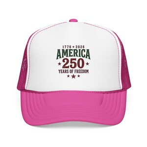 Czapka z pianki America 250 Trucker | Patriotyczna, zabytkowa uroczystość USA zdjęcie 6