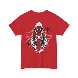Spider-Man-Hoodie mit Grafikprint | Spinnennetz-Rückenprint Bild 7
