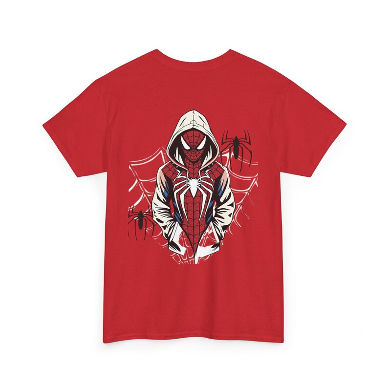 Spider-Man-Hoodie mit Grafikprint | Spinnennetz-Rückenprint Bild 7