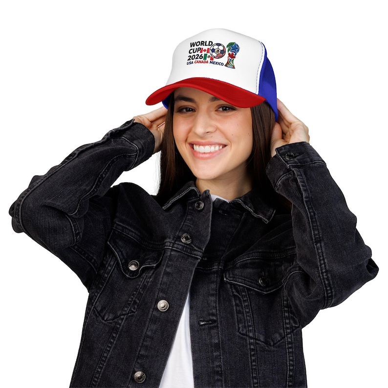 Gorra trucker de espuma con el logo del Mundial de Fútbol 2026 / EE. UU., Canadá, México imagen 16