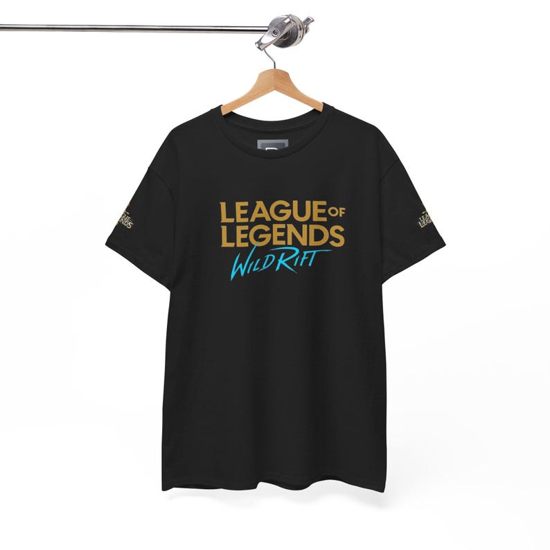 Jeu PC avec logo League of Legends Wild Rift | T-shirt imprimé emblèmes classés dans le dos image 7
