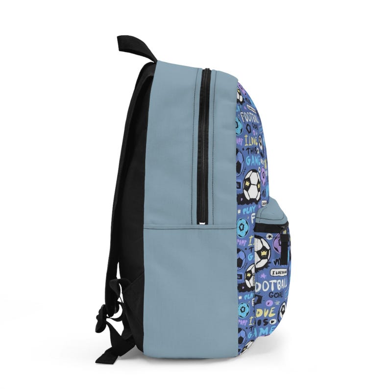 Soccer Doodles Backpack | Football Pattern Kids School Bag image 3