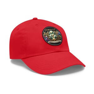 World Cup 2026 Soccer Ball Leather Patch Dad Hat | Round Patch Cap image 12