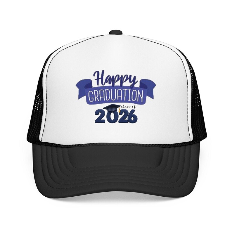 2026年卒業おめでとう！フォーム製トラッカーハット｜卒業帽バナー 画像 4
