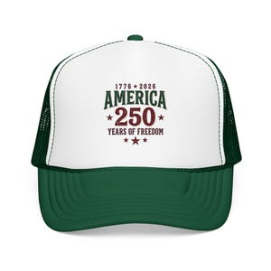 Czapka z pianki America 250 Trucker | Patriotyczna, zabytkowa uroczystość USA zdjęcie 7