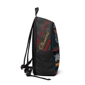 Custom Born to Ride Backpack | Skull Graphic Motorcycle Bag image 5