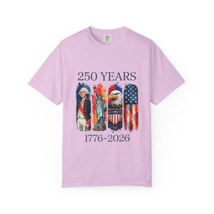 アメリカ建国250周年記念Tシャツ（1776年～2026年）｜愛国的な鷲、自由、国旗 画像 6