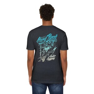 Hard Rock Guitar Skull 1971 T-shirt | Retro Rock Band Tee image 15