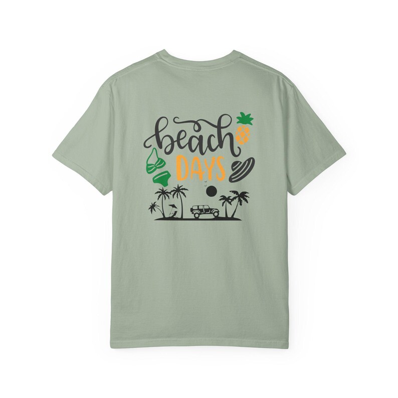 Sun Salt Sand Summer Beach T-shirt | Beach Days Graphic Tee image 6