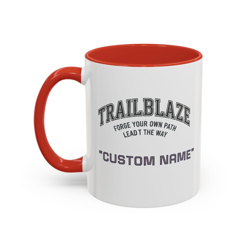 Custom Name Trailblaze 'Forge Your Own Path' Mug | Accent Coffee Mug image 7
