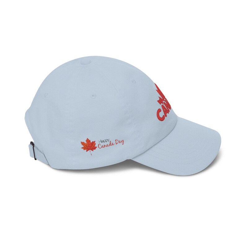 Happy Canada Day geborduurde papa-pet met esdoornblad | Zachte katoenen honkbalhoed afbeelding 3