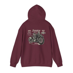Harley Davidson fans, motorcycle riders, Vintage Motorcycle Hoodie | Harley-Davidson Script Logo image 13