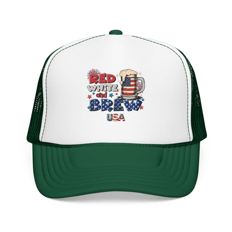 250e anniversaire, casquette de camionneur | USA Bière patriotique, indépendance américaine 1776 image 5