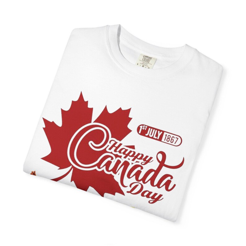 Happy Canada Day Maple Leaf T-Shirt | True North Strong Tee image 17