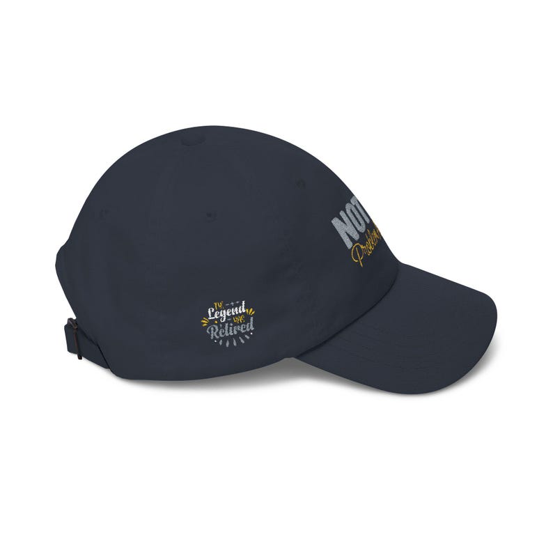 Pensioencadeau, Klassieke Dad Cap | Geborduurde pet met tekst: Not My Problem Anymore afbeelding 15