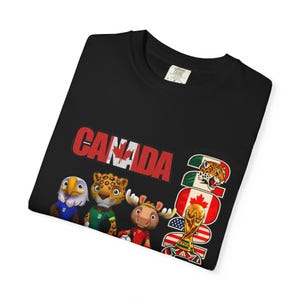 World Cup I Love Canada T-shirt esdoornblad | T-shirt met Canadese karakters afbeelding 18