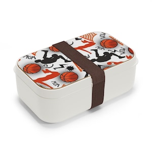 Basketball Pattern Bento Lunch Box | Hoops, Players, Basketballs image 4