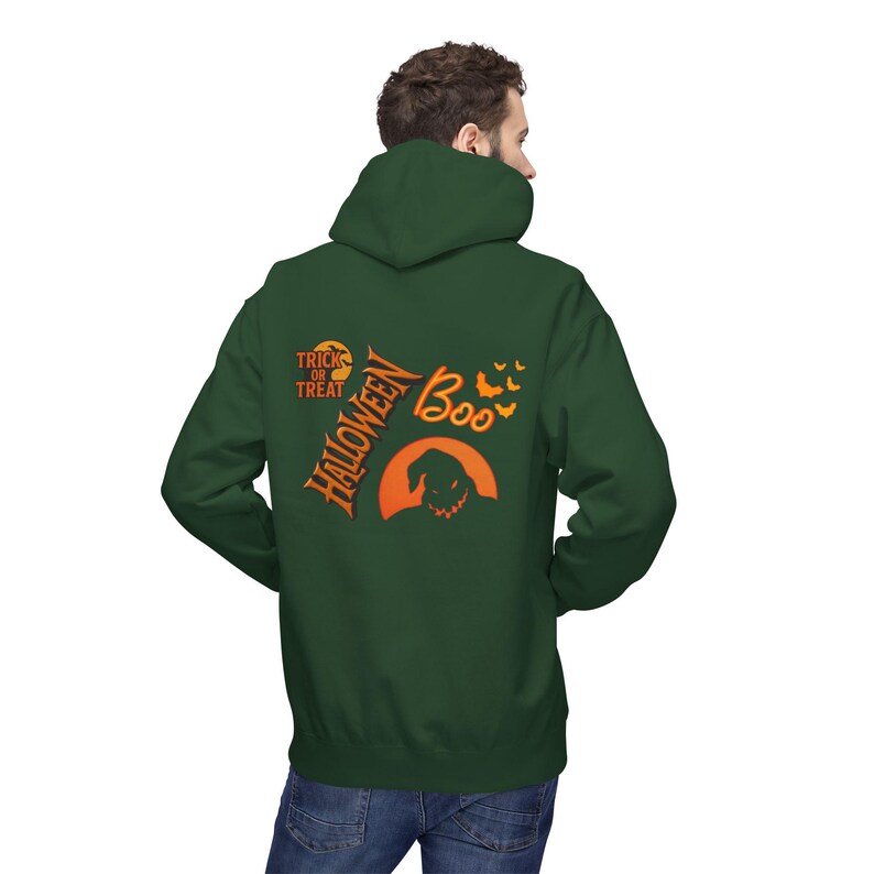 Halloween Boo Hoodie | Trick or Treat Pumpkin Spooky Design image 13
