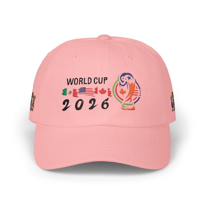 2026 World Cup Soccer Embroidered Cap | Flags & Mascot Dad Cap image 7