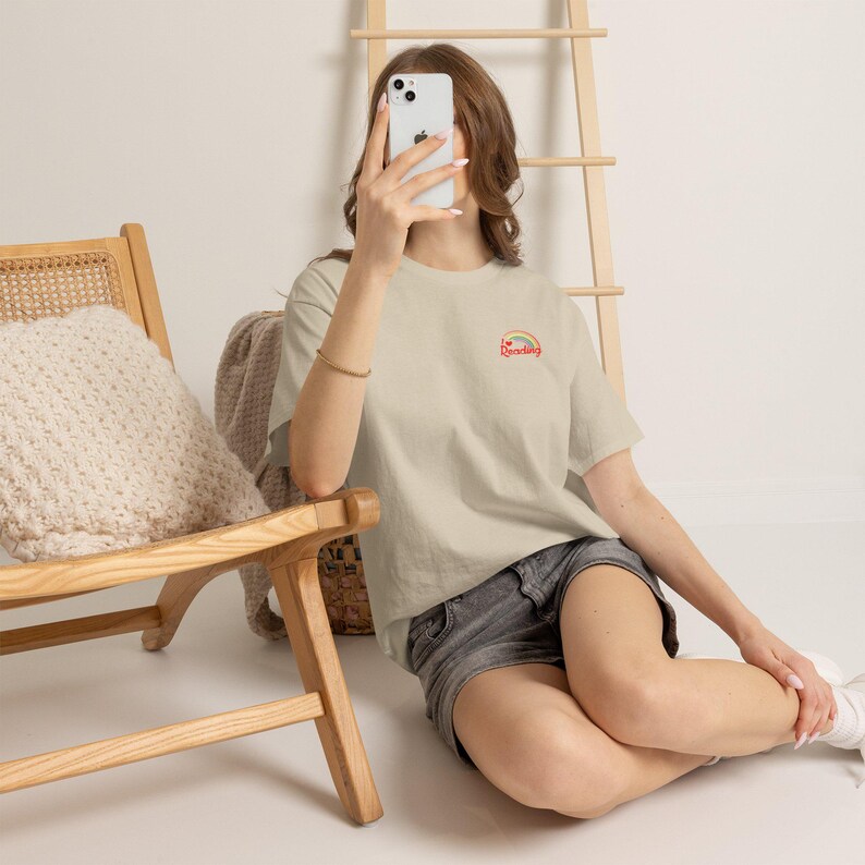 Booked for the Summer Tee | Reading Beach Book Stack Tee image 9