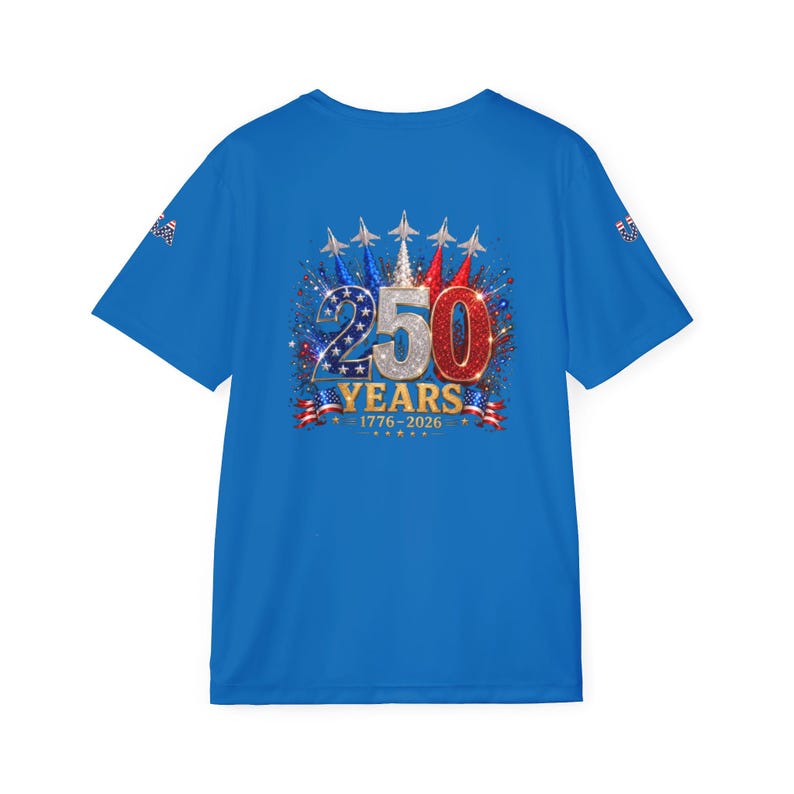 Camiseta deportiva del 250 aniversario de Estados Unidos (1776-2026) imagen 1
