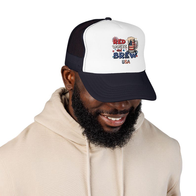 250e anniversaire, casquette de camionneur | USA Bière patriotique, indépendance américaine 1776 image 8