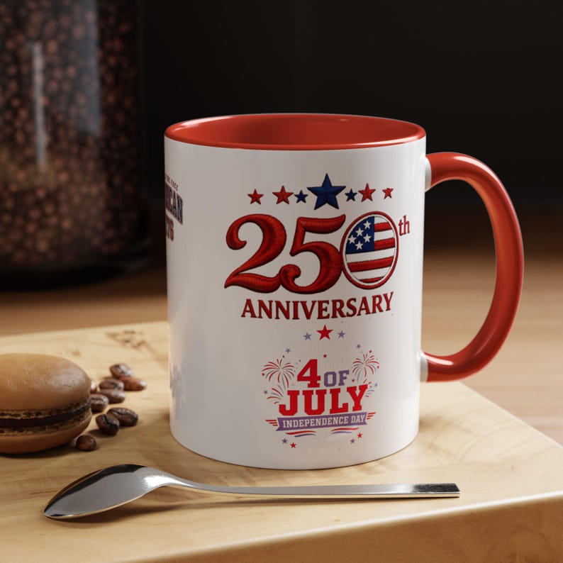 25th Anniversary 4th of July Coffee Mug | American Independence 1776 image 13