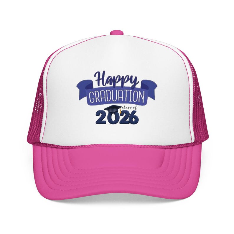 2026年卒業おめでとう！フォーム製トラッカーハット｜卒業帽バナー 画像 6