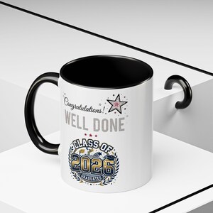 Klasse von 2026 Abschluss Herzlichen Glückwunsch Tasse | Akzent-Kaffeebecher Bild 12