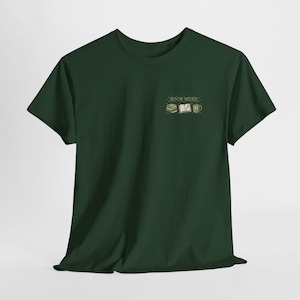 Book Lover,Bookish Rainy Day And Coffee Tee | 'Book Nerd' reading design image 16
