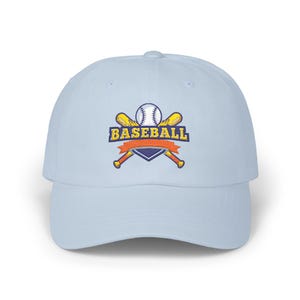 Gorra de béisbol con logo de bates cruzados / Gorra de béisbol bordada imagen 7