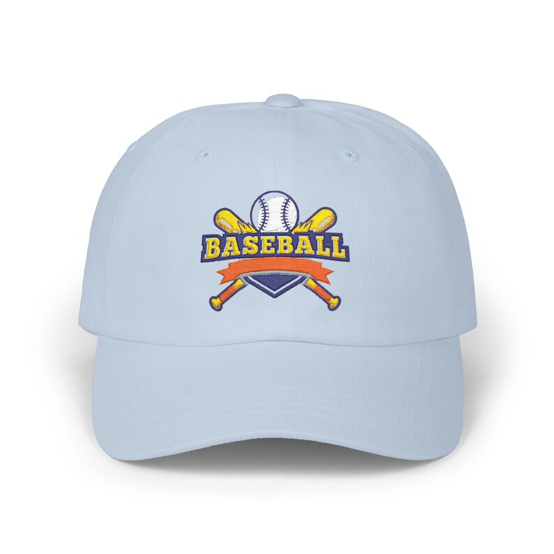 Gorra de béisbol con logo de bates cruzados / Gorra de béisbol bordada imagen 7